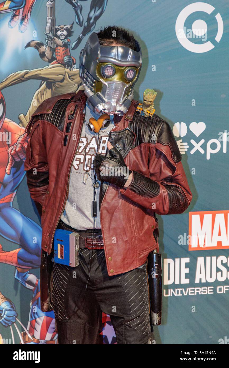 06.03.2025. Köln. Marvel: Die Ausstellung - Universe Of Super Heroes. Die spektakuläre internationale Wanderausstellung Marvel öffnet ihre Tore im ODY Stock Photo