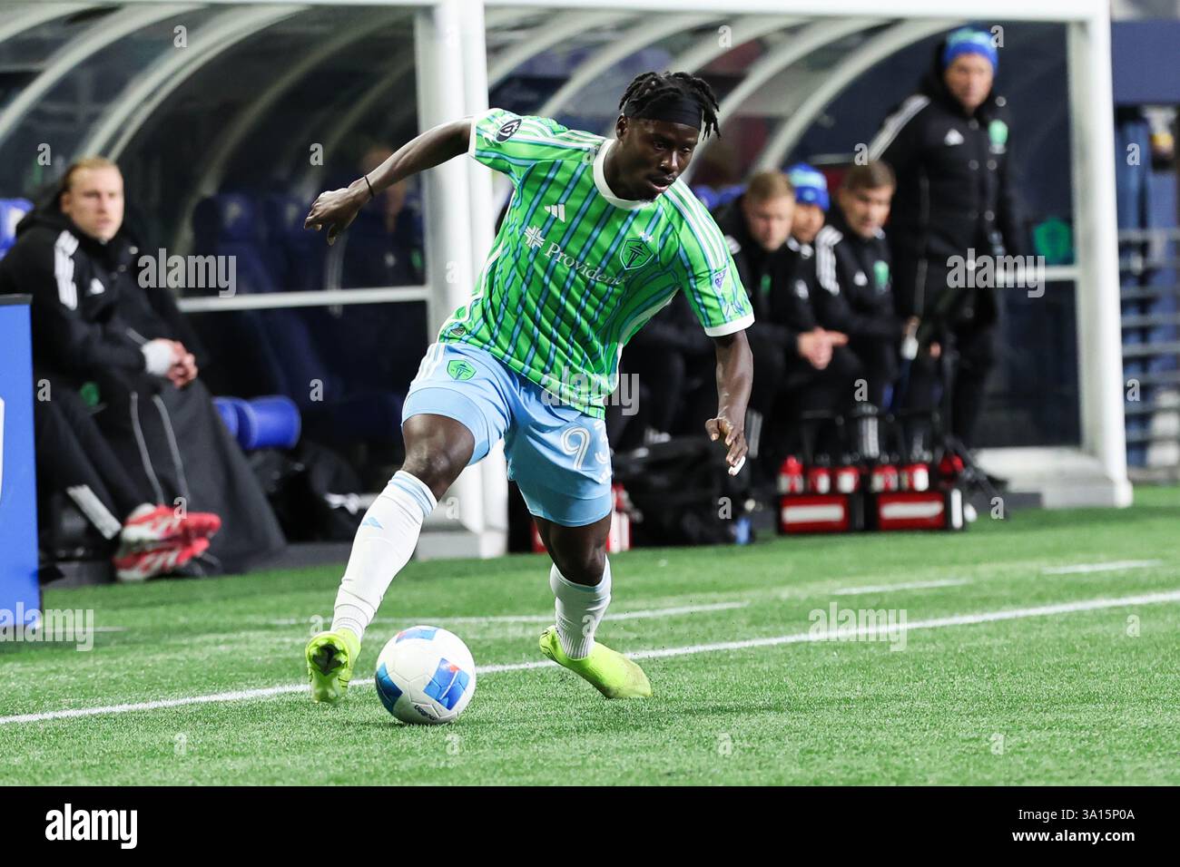 March 5, 2025, Seattle, Washington, USA: Seattle Sounders player, #93