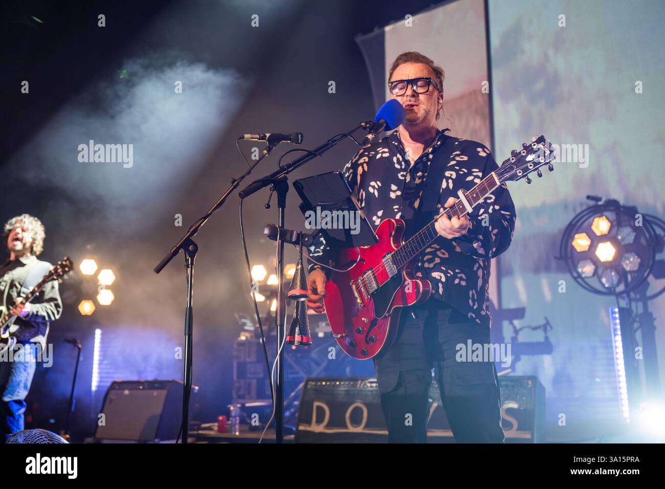 Manchester, UK. 06th March 2025. Jimi Goodwin, Jez Williams and Andy ...