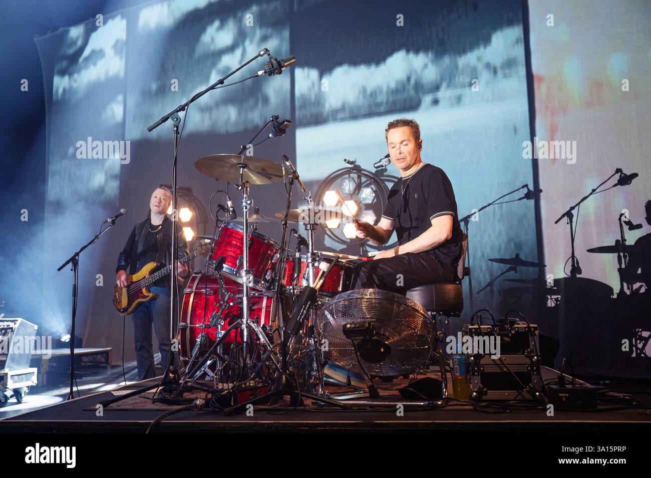 Manchester, UK. 06th March 2025. Jimi Goodwin, Jez Williams and Andy ...