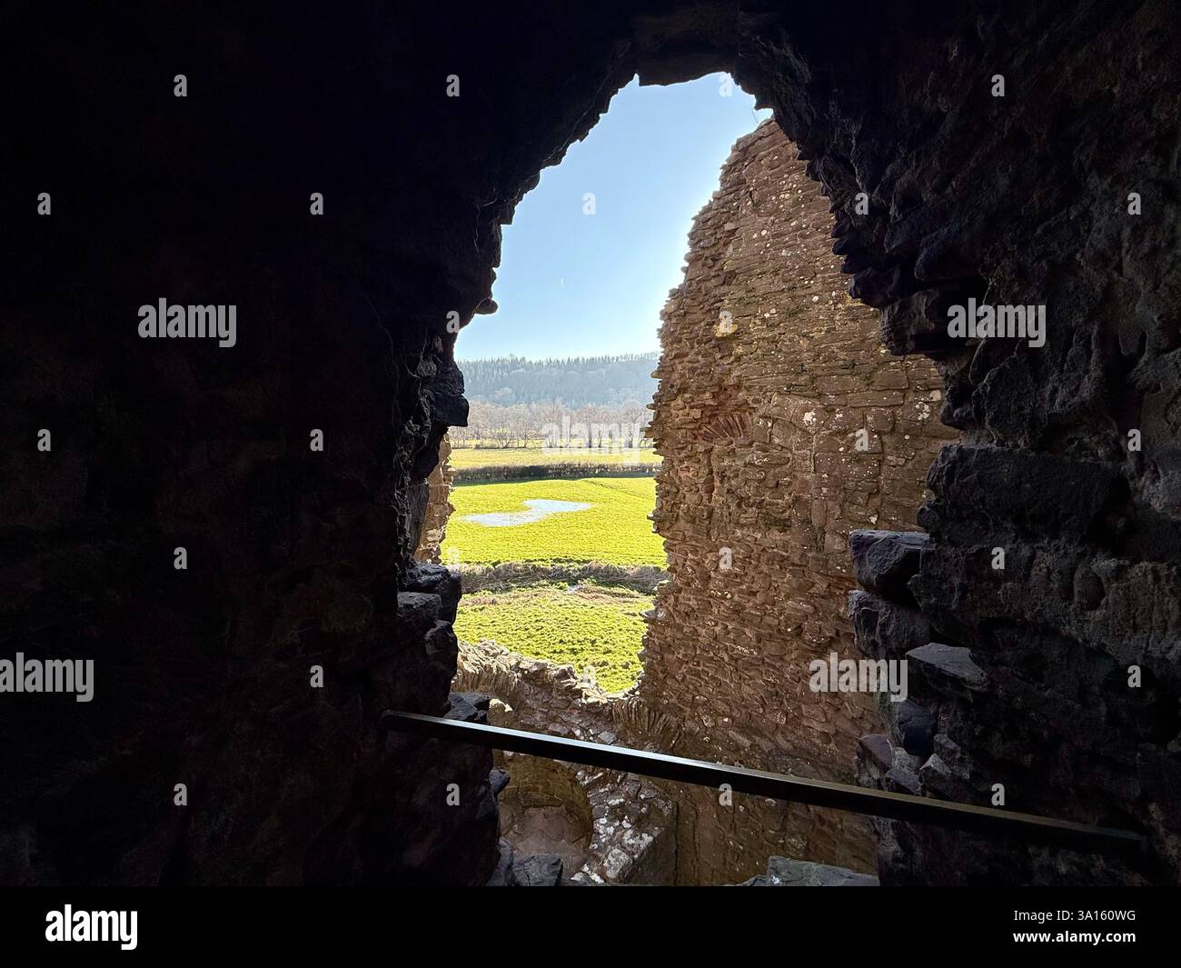 Tretower Court and Castle, Powys, Wales - Smartphone Captured Stock Image