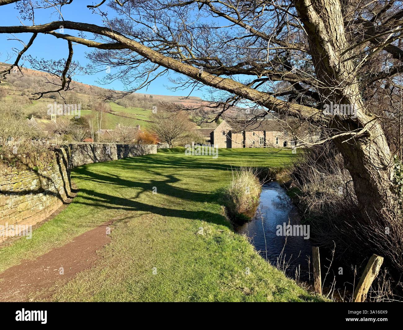 Tretower Court and Castle, Powys, Wales - Smartphone Captured Stock Image