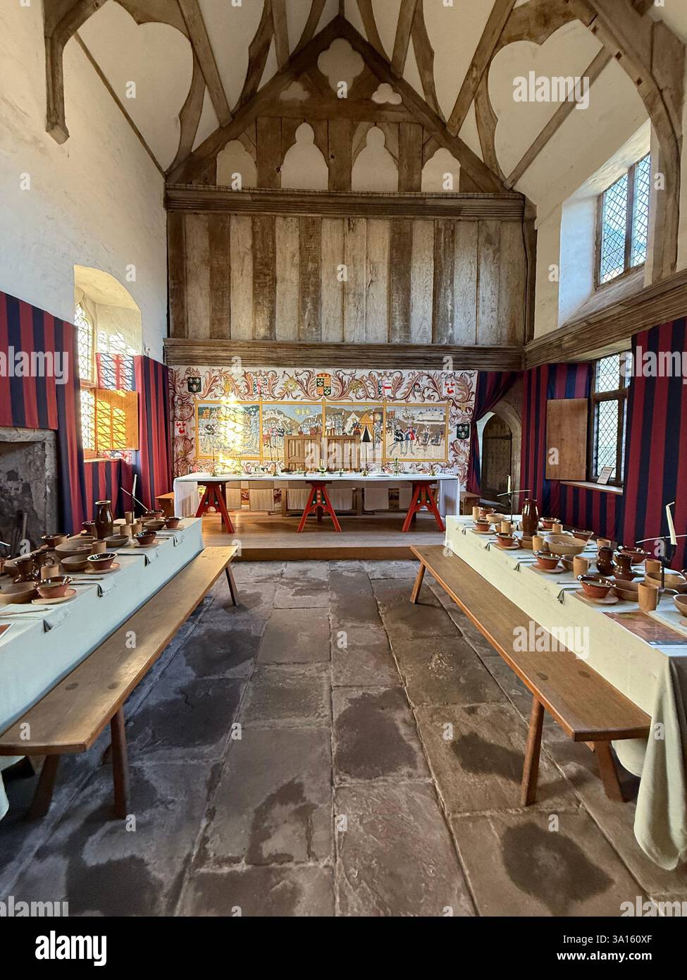Tretower Court and Castle, Powys, Wales - Smartphone Captured Stock Image