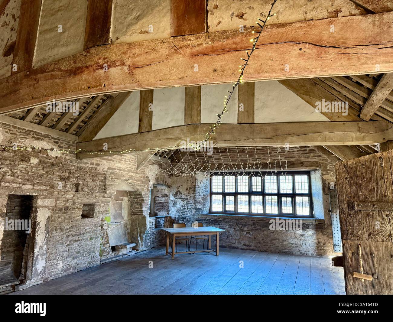 Tretower Court and Castle, Powys, Wales - Smartphone Captured Stock Image