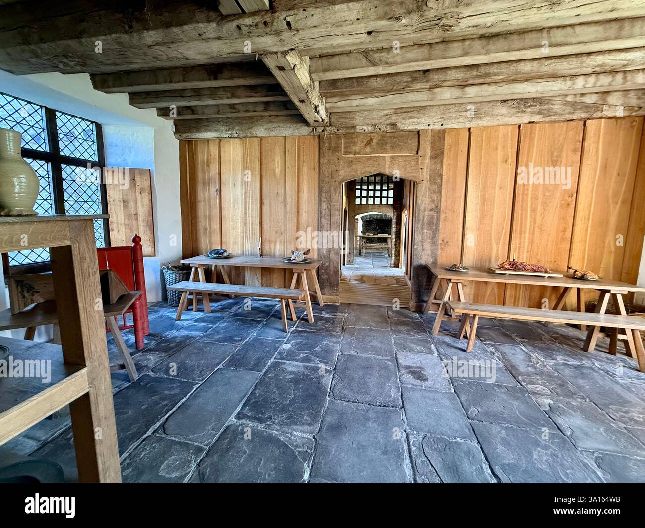 Tretower Court and Castle, Powys, Wales - Smartphone Captured Stock Image