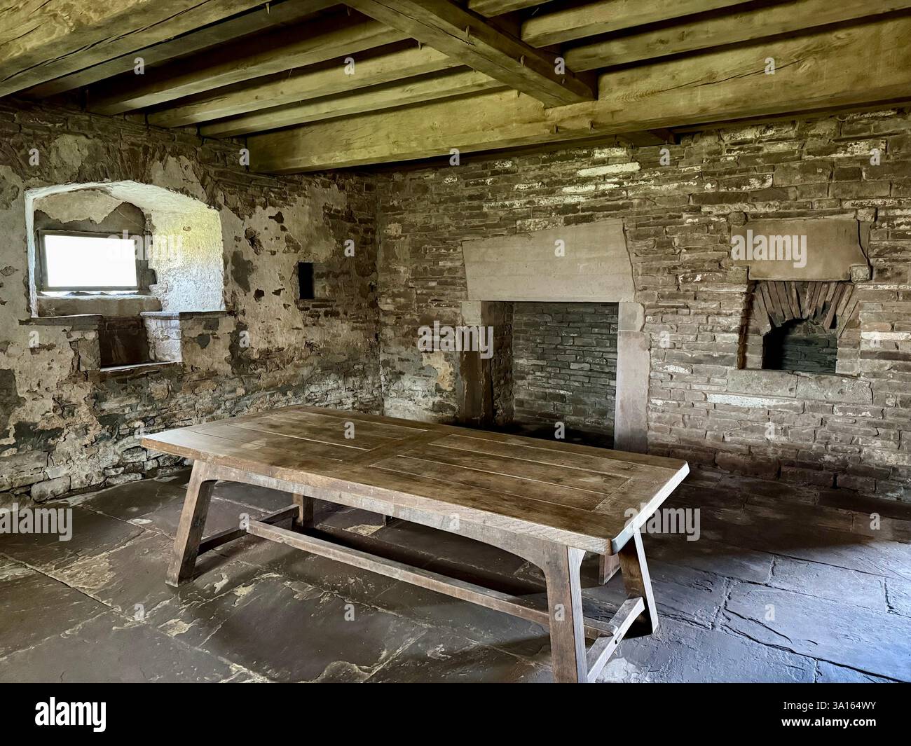 Tretower Court and Castle, Powys, Wales - Smartphone Captured Stock Image