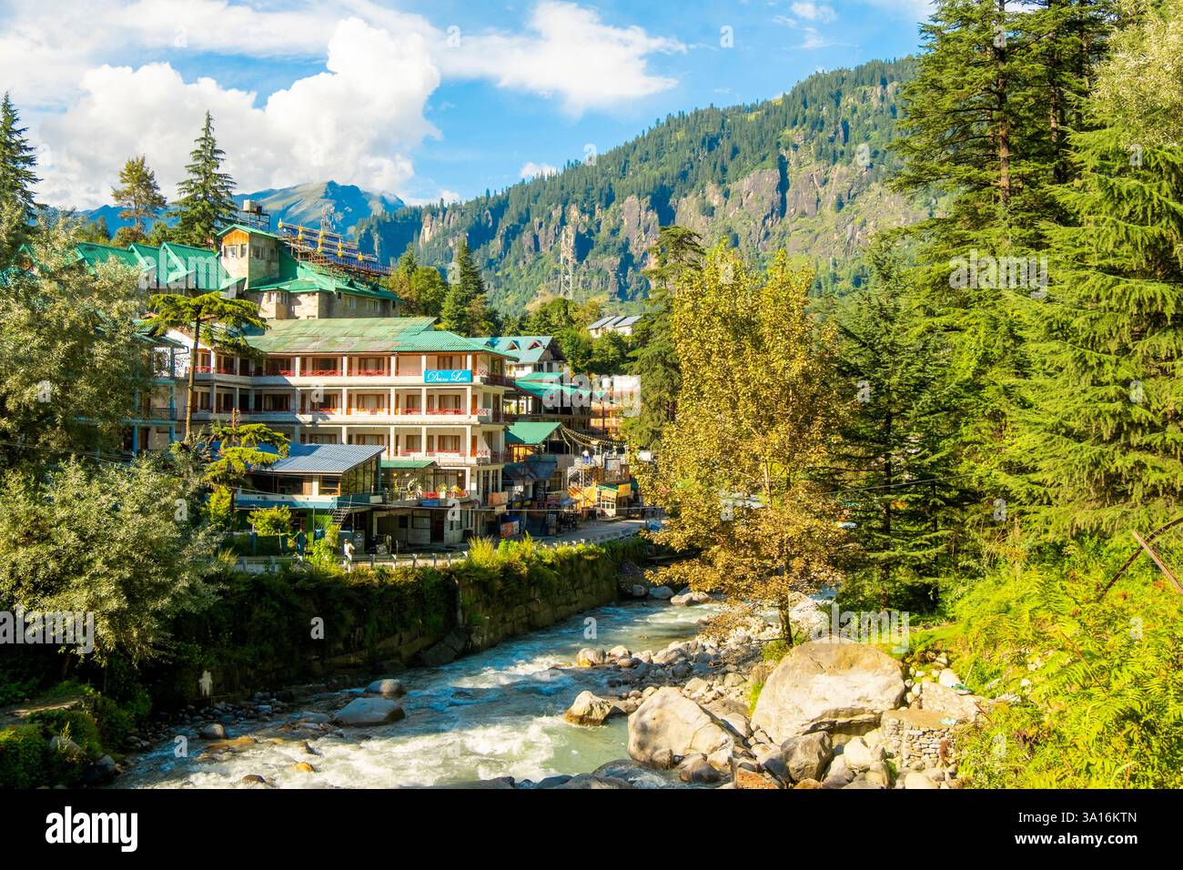 India, Himachal Pradesh state, Kullu valley, Manali Stock Photo