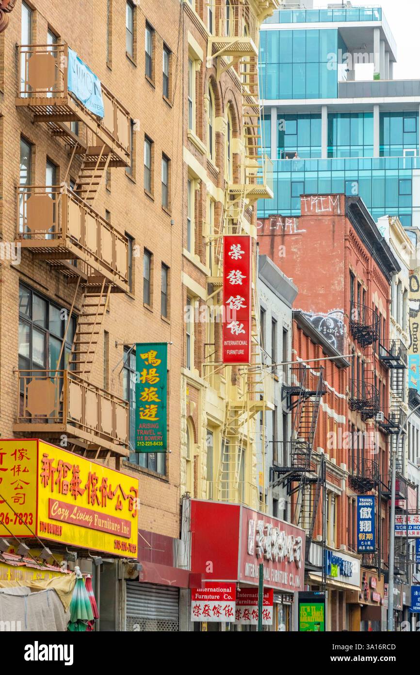United States, New York State, New York City, Chinatown Stock Photo