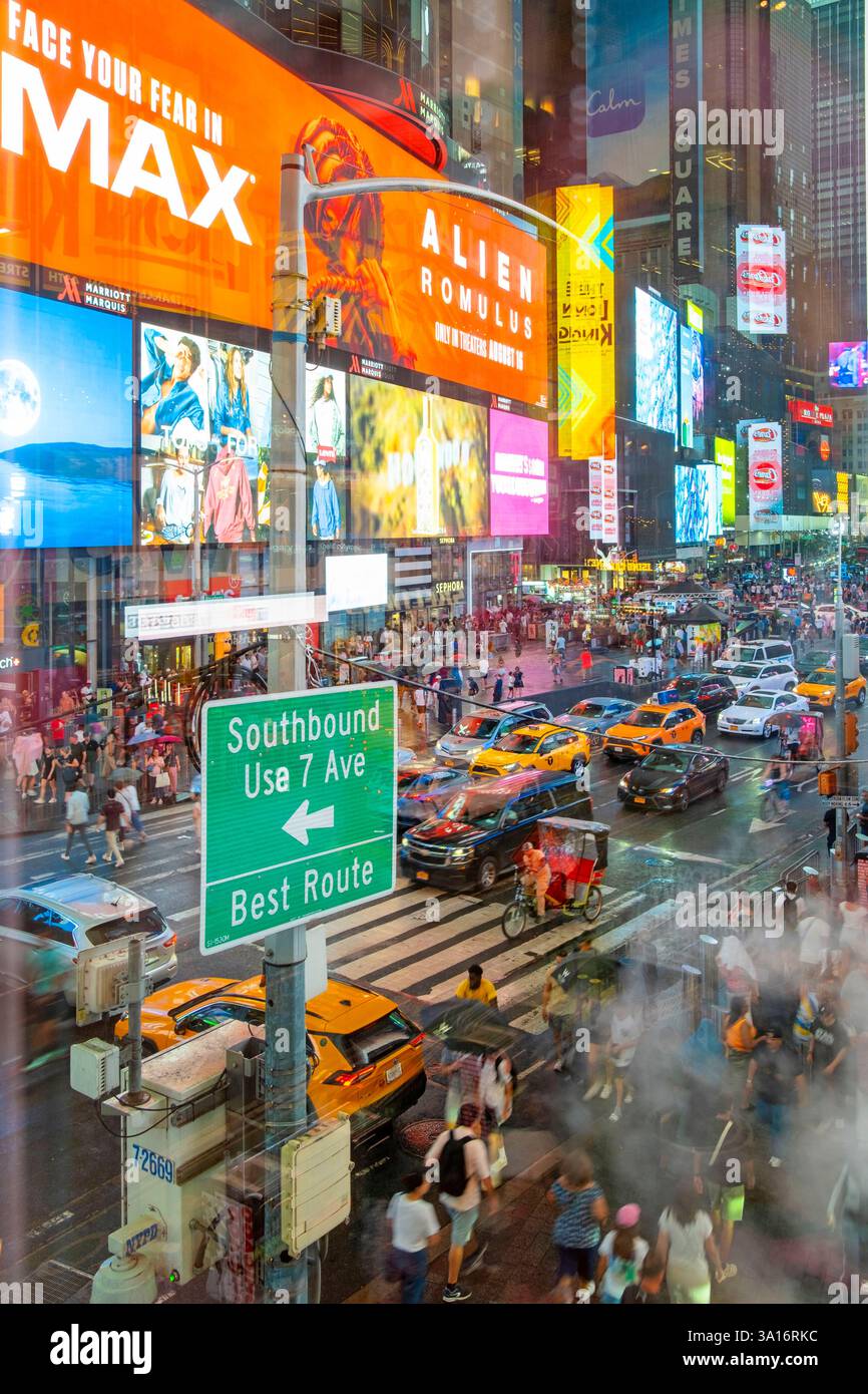 United States, New York State, New York City, Manhattan, Midtown, Times Square Stock Photo