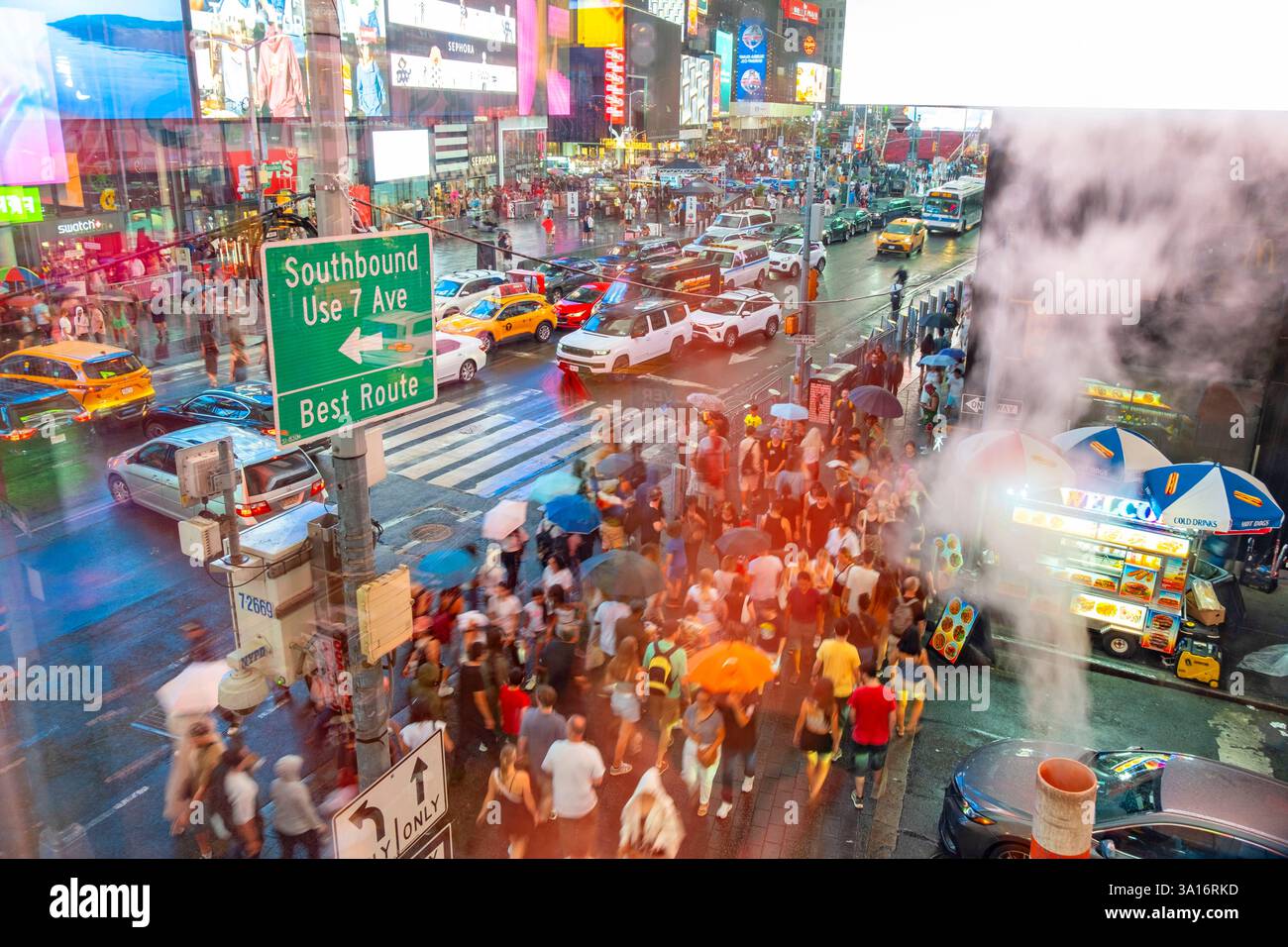 United States, New York State, New York City, Manhattan, Midtown, Times Square Stock Photo
