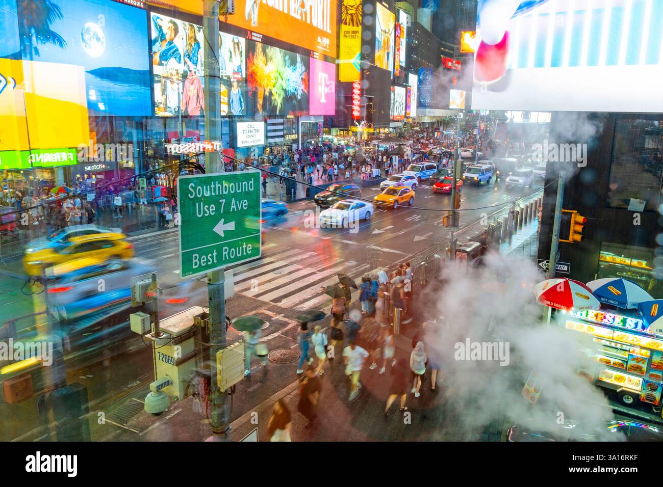 United States, New York State, New York City, Manhattan, Midtown, Times Square Stock Photo