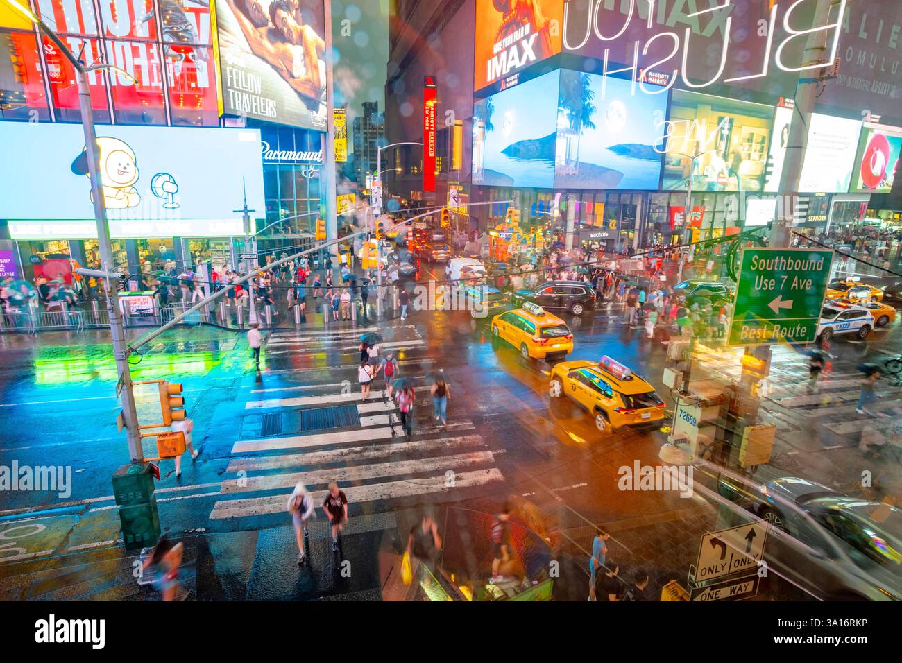 United States, New York State, New York City, Manhattan, Midtown, Times Square Stock Photo