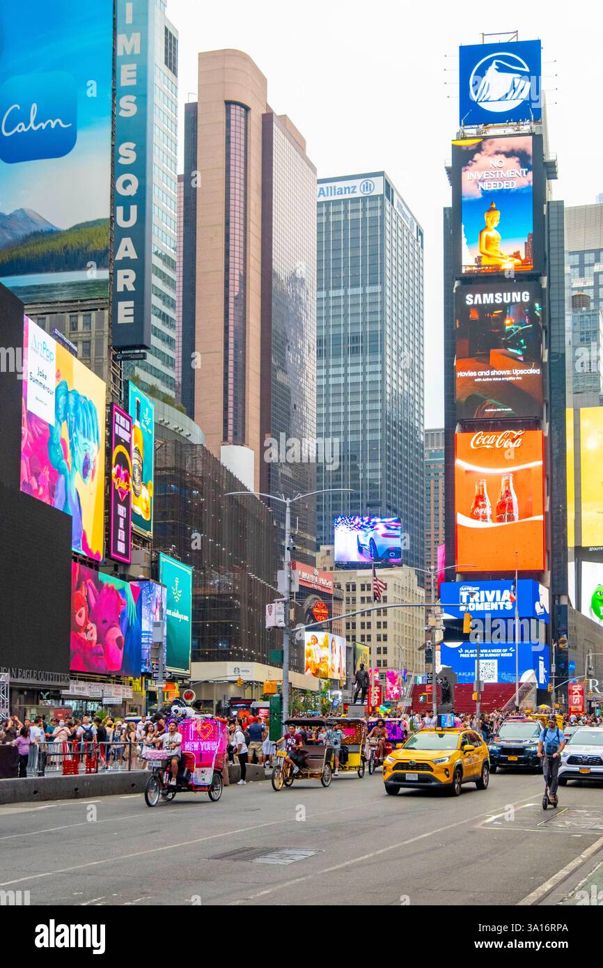 United States, New York State, New York City, Manhattan, Midtown, Times Square Stock Photo