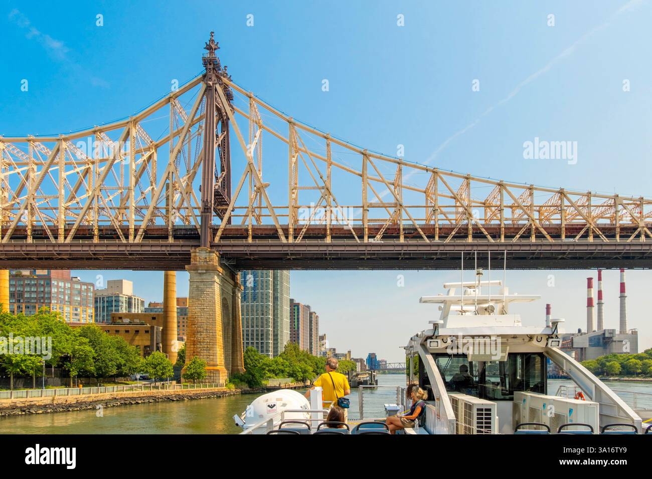 United States, New York State, New York City, Manhattan, Queensboro Bridge Stock Photo