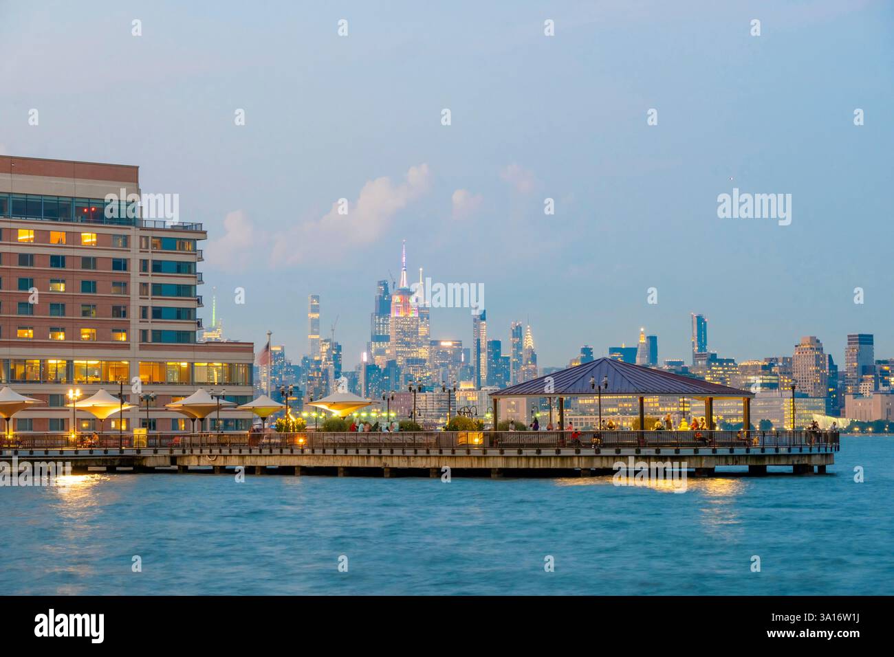 United States, New York State, New York City, Midtown Manhattan, and Paulus Point (New Jersey) Stock Photo