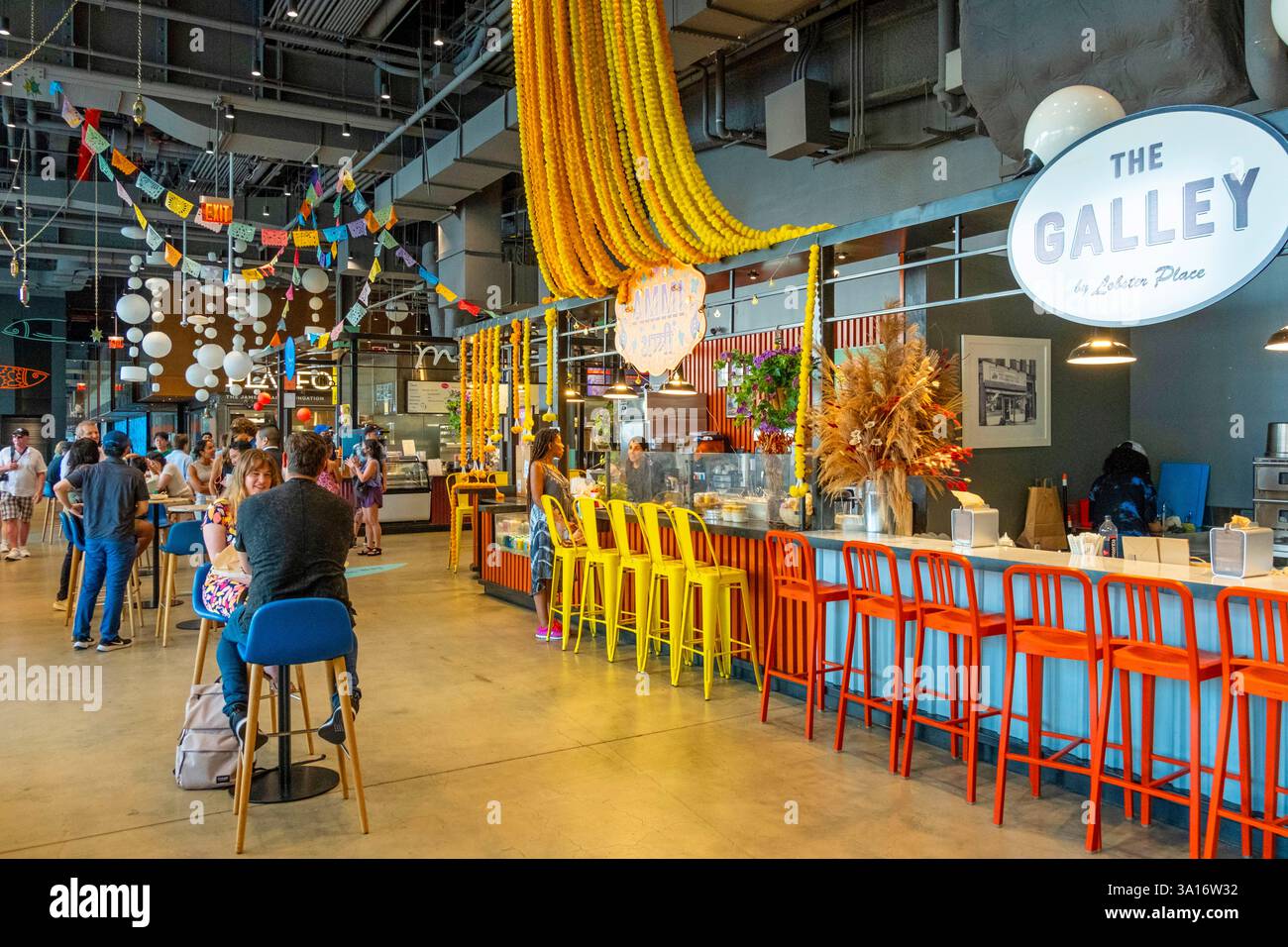 United States, New York State, New York City, Manhattan, Pier 57 Stock Photo