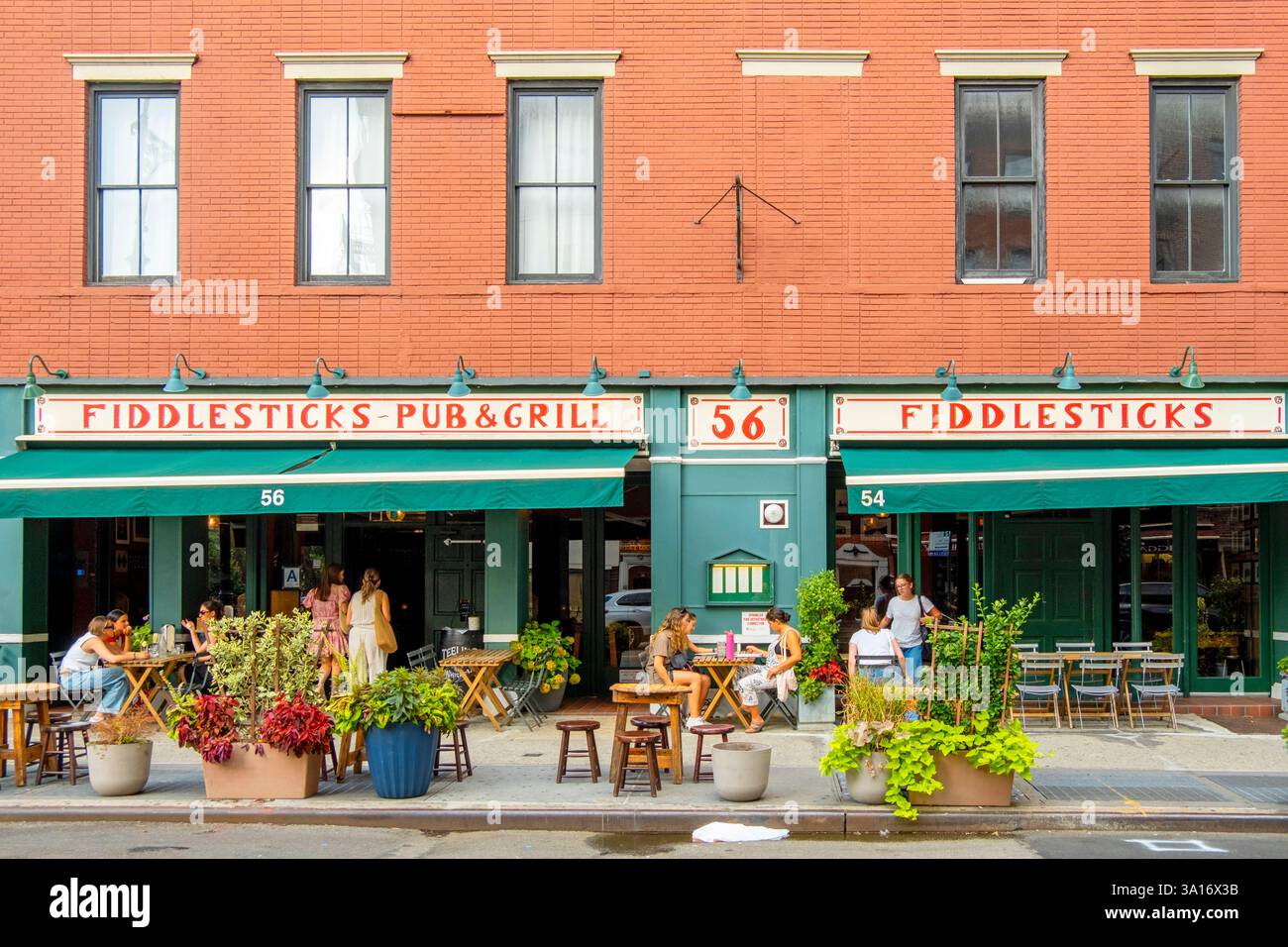United States, New York State, New York City, Manhattan, Greenwich Village Stock Photo