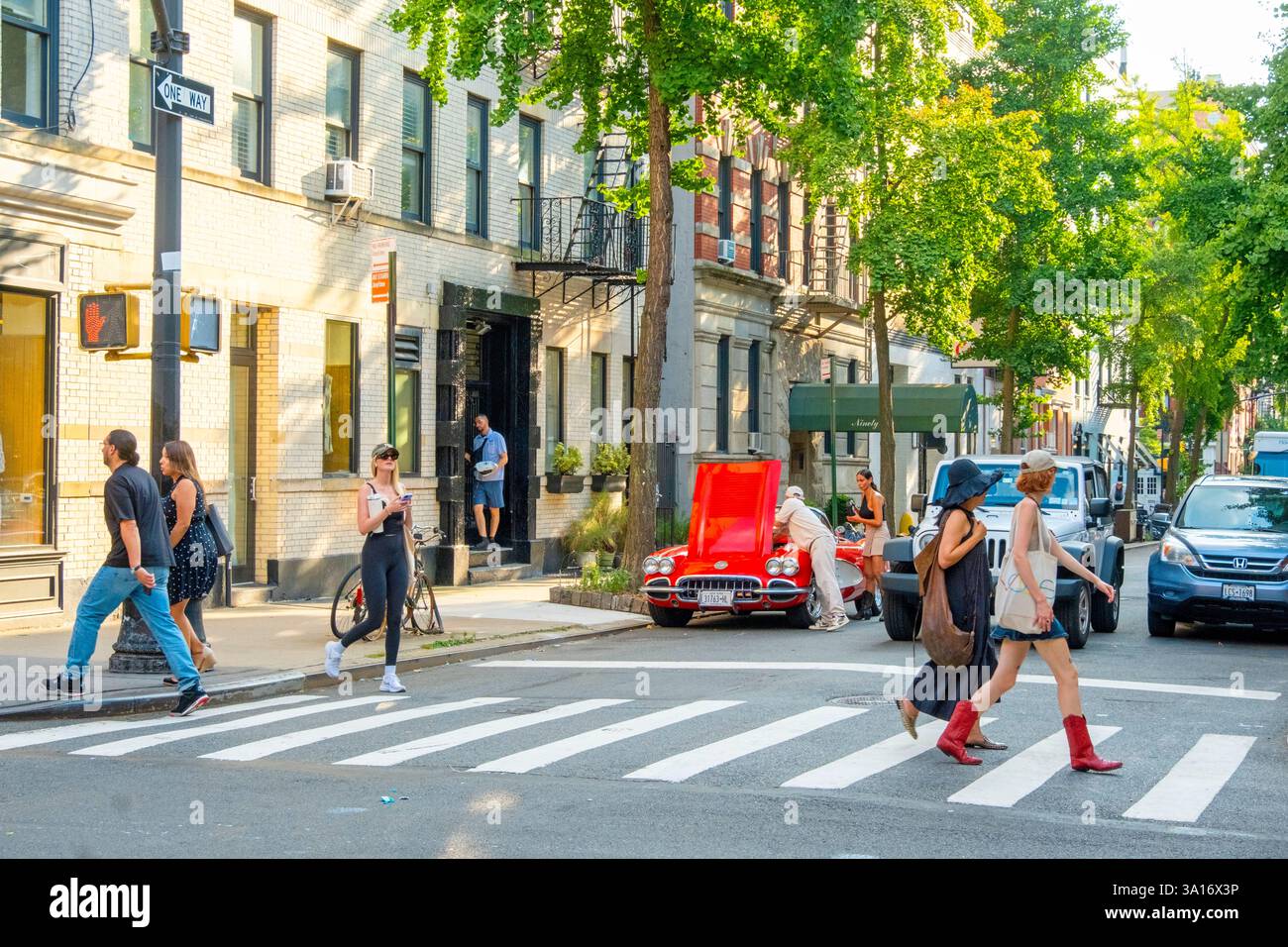 United States, New York State, New York City, Manhattan, Greenwich Village Stock Photo