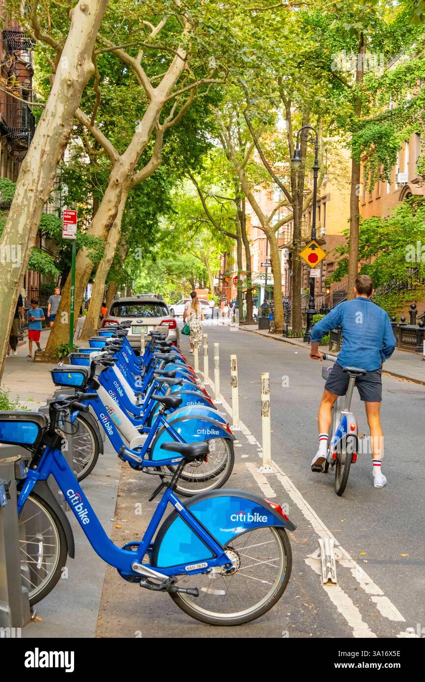 United States, New York State, New York City, Manhattan, Greenwich Village Stock Photo