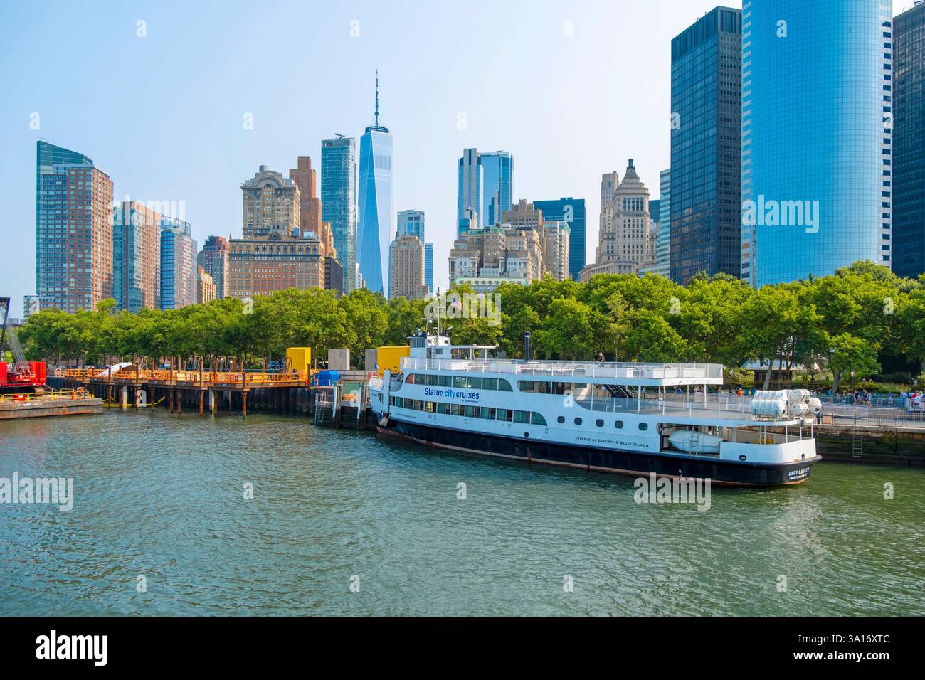 United States, New York State, New York City, ferry to the Statue of Liberty Stock Photo