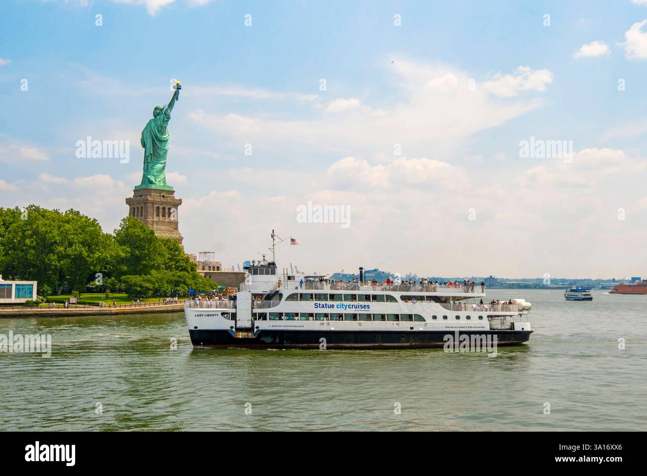 United States, New York State, New York City, ferry to the Statue of Liberty Stock Photo