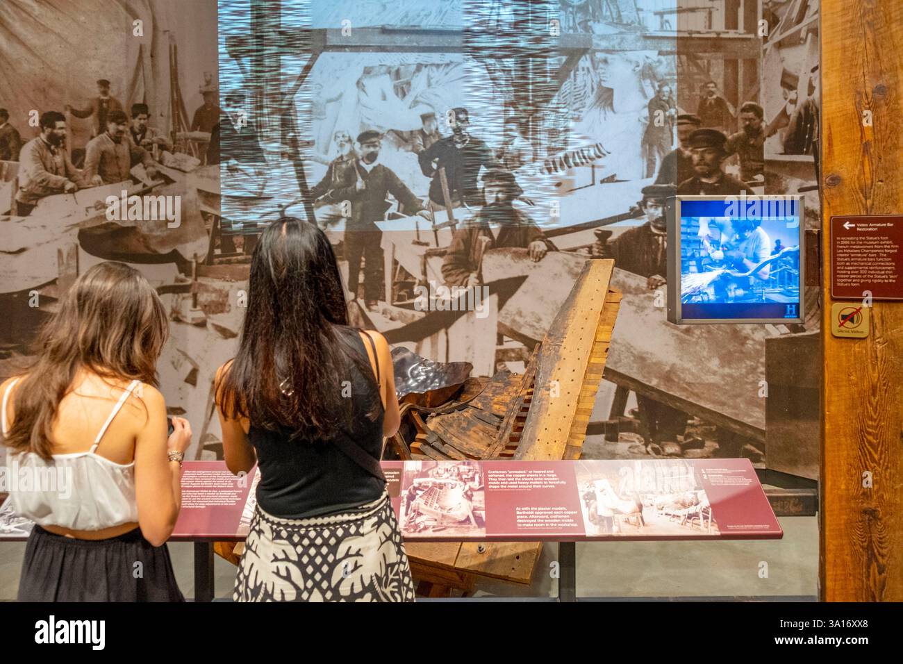 United States, New York State, New York City, the Statue of Liberty Museum Stock Photo