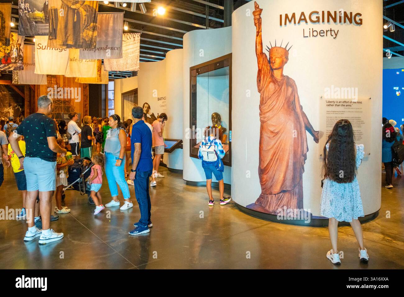 United States, New York State, New York City, the Statue of Liberty Museum Stock Photo