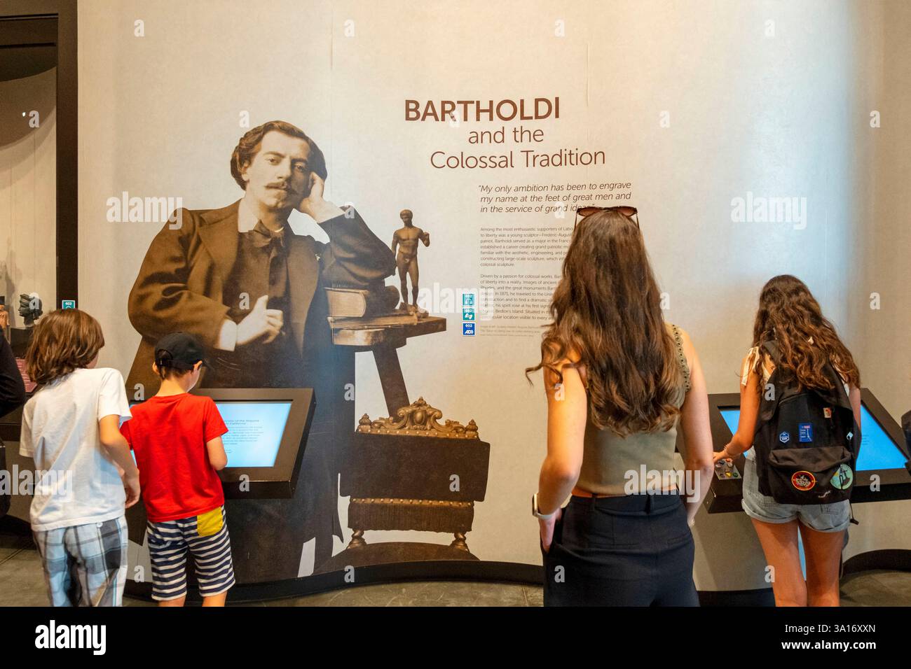 United States, New York State, New York City, the Statue of Liberty Museum Stock Photo