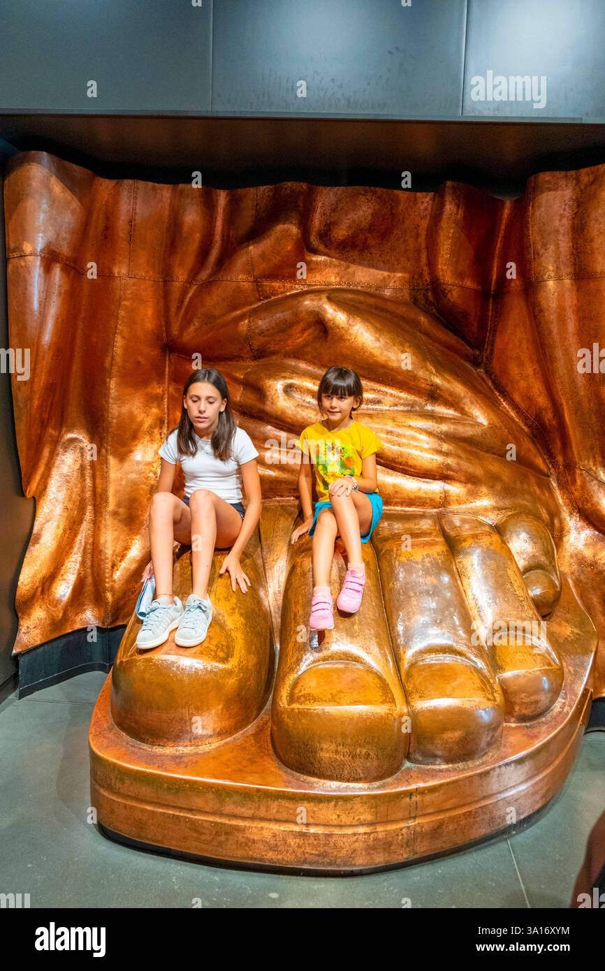 United States, New York State, New York City, the Statue of Liberty Museum Stock Photo