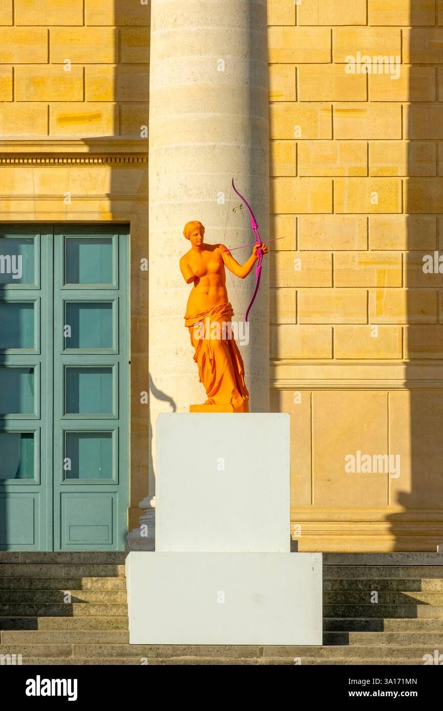 France, Paris, area listed as World Heritage by UNESCO, Palais Bourbon ...