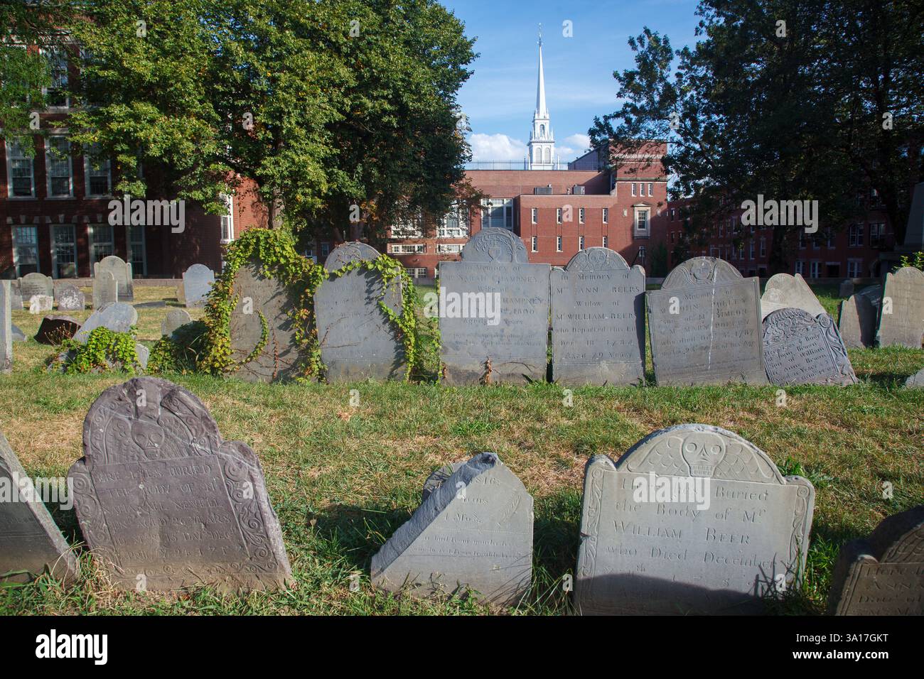 The HIstorical Copps hill Burying Ground n Boston, MA Stock Photo - Alamy