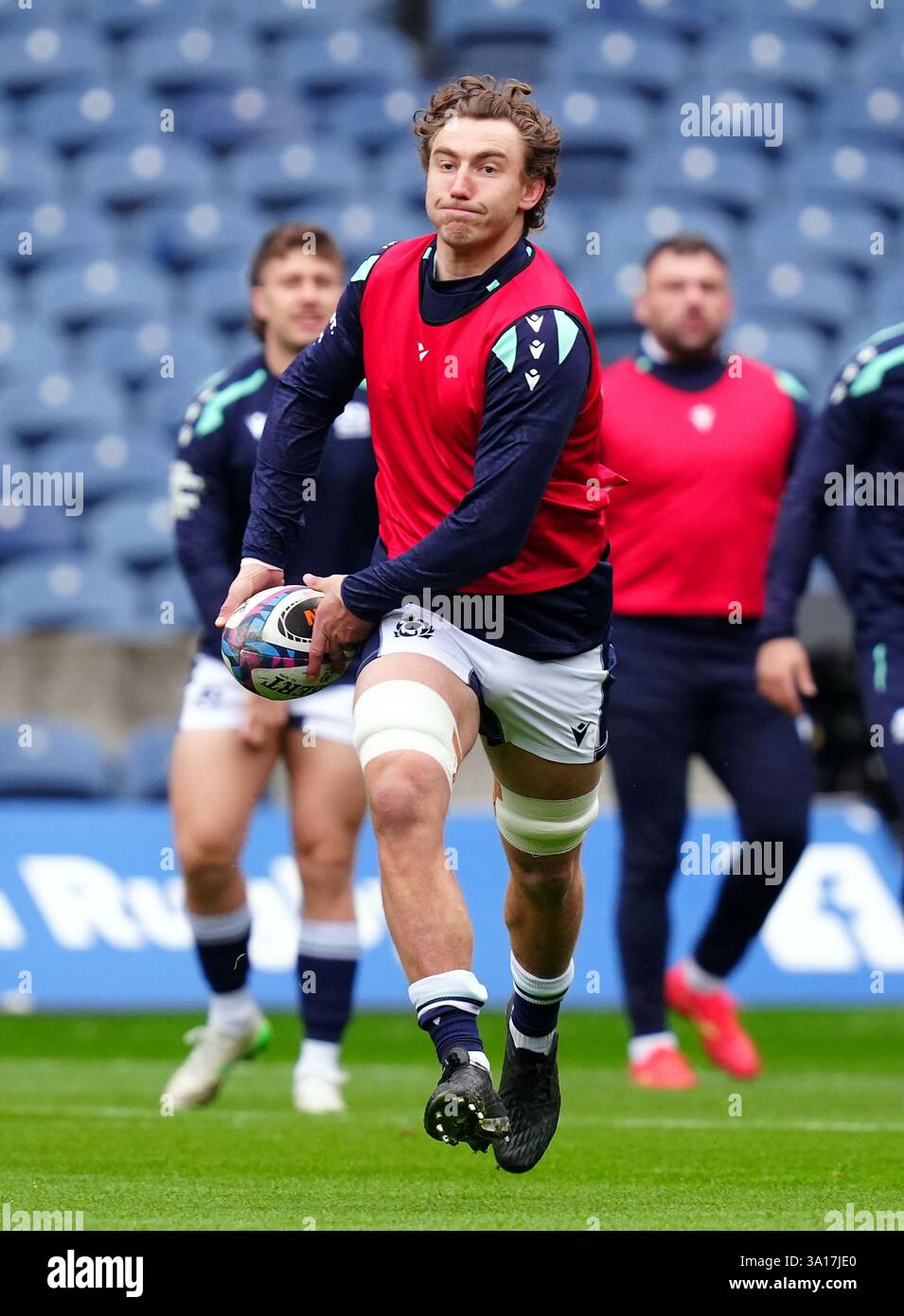 Jamie Ritchie Edinburgh Scotland's Jamie Ritchie during a team run at Scottish Gas Murrayfield ...