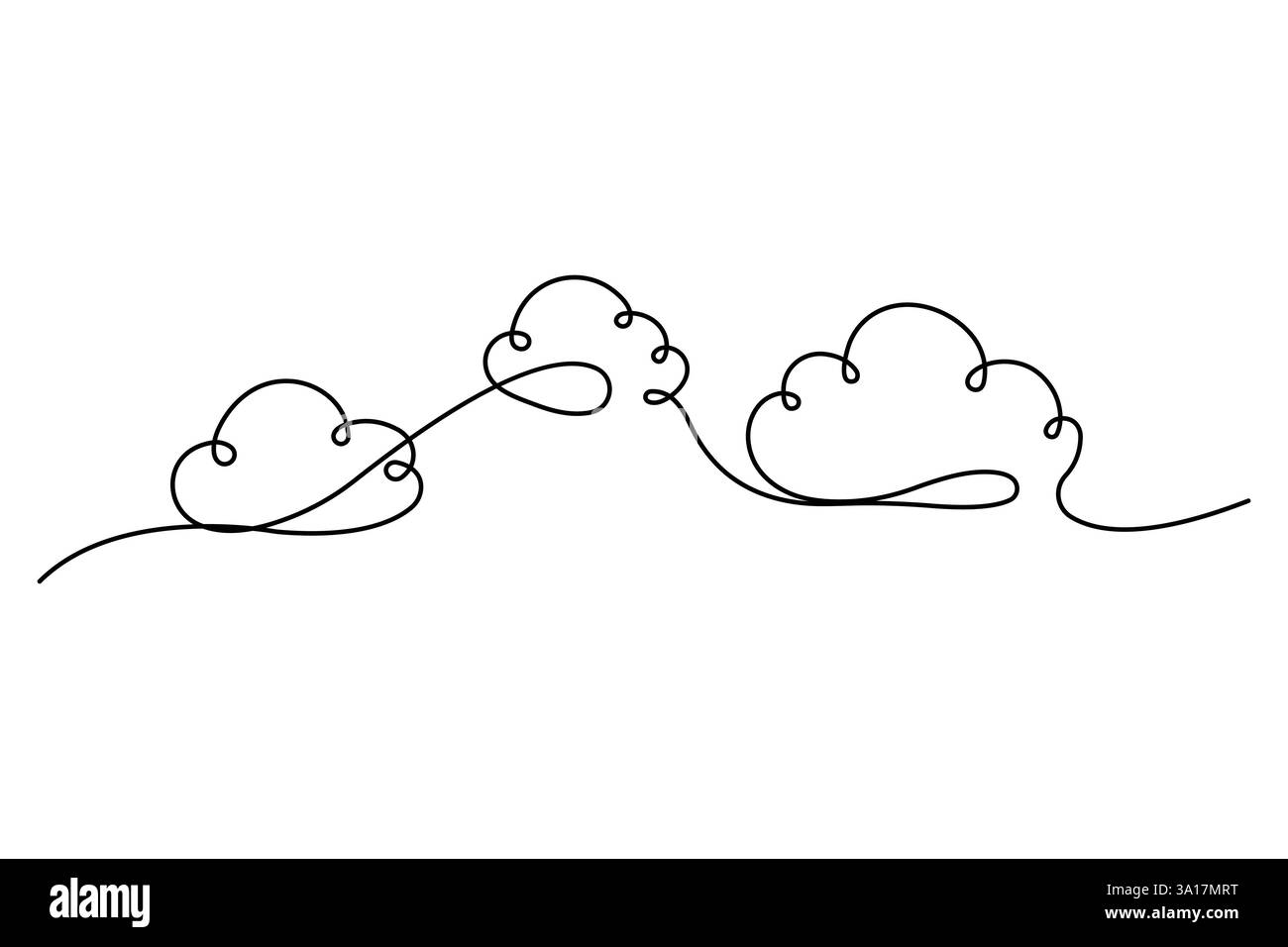 Continuous one line cloud icon Vector illustration Stock Vector Image ...