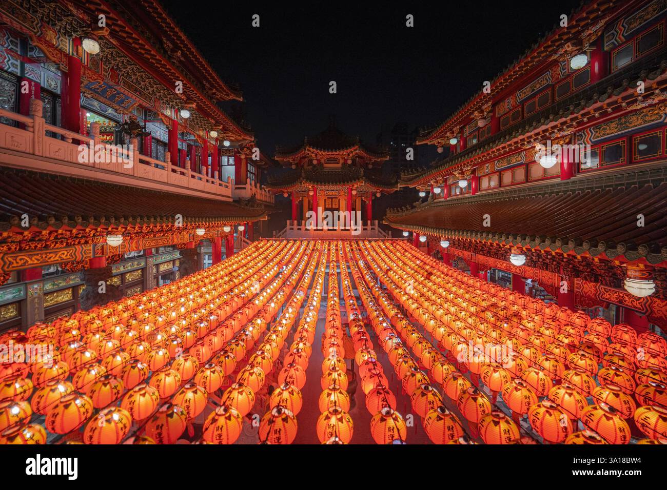 Sanfong Tempel, Kaohsiung, Taiwan Stock Photo