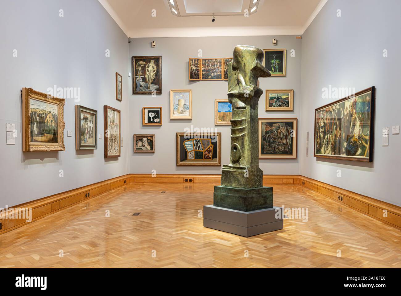Artwork on display at the National Museum, Cardiff, Wales, UK Stock ...