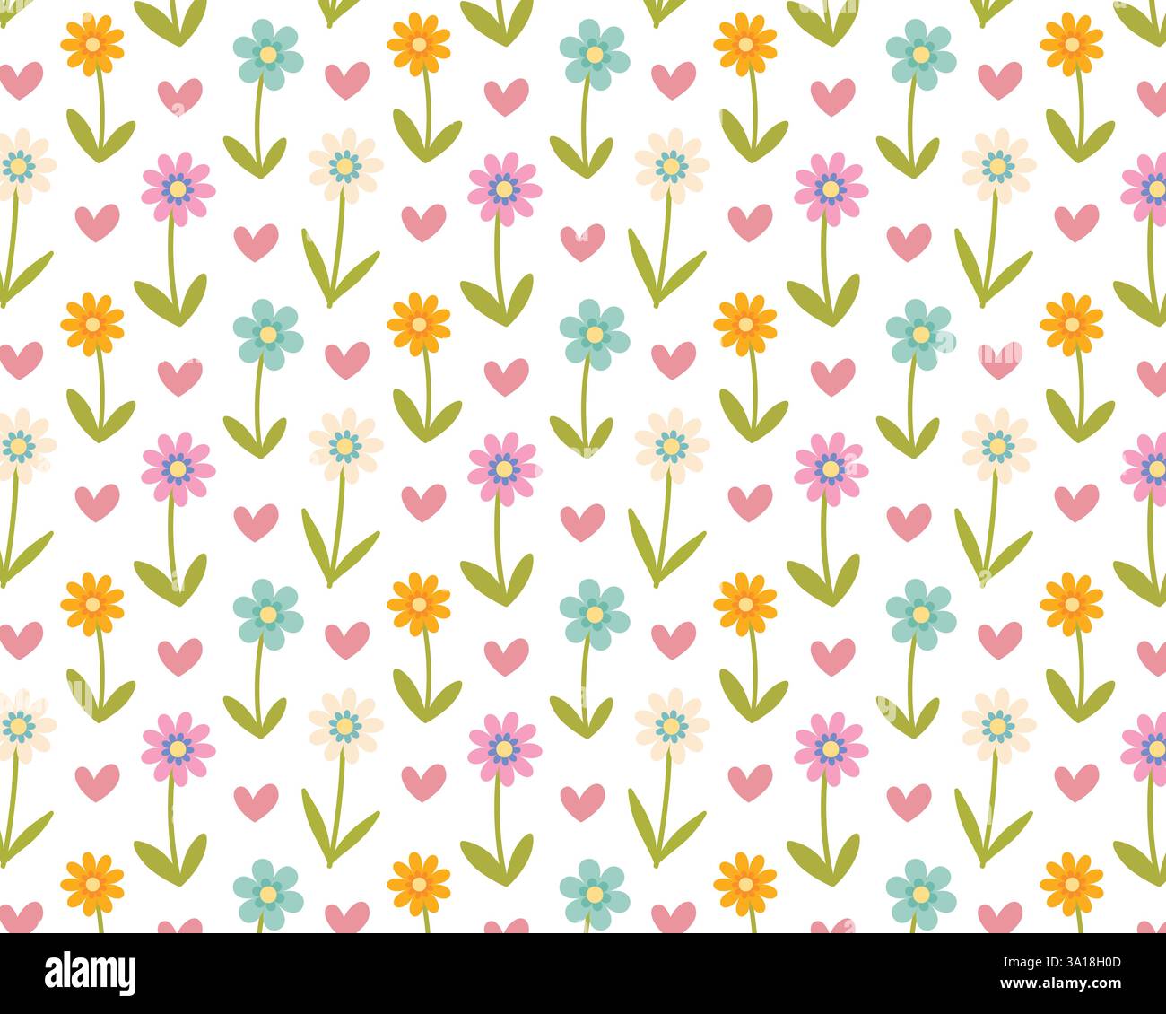 Spring floral pattern. Floral wallpaper, scrapbooking. Vector illustration. Stock Vector