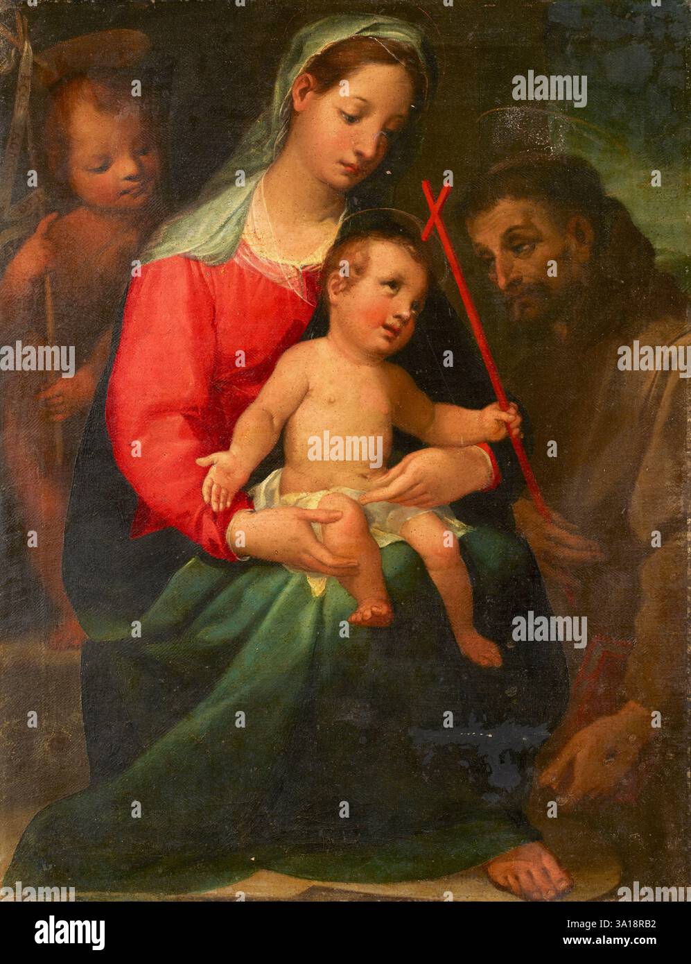Madonna and Child with the Infant Saint John the Baptist and Saint ...