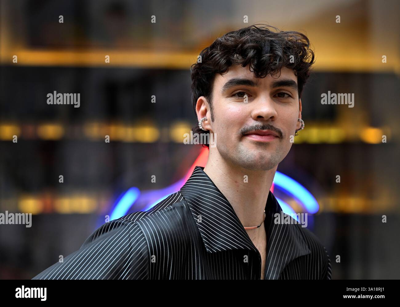 Prague, Czech Republic. 07th Mar, 2025. Singer Adam Pavlovcin