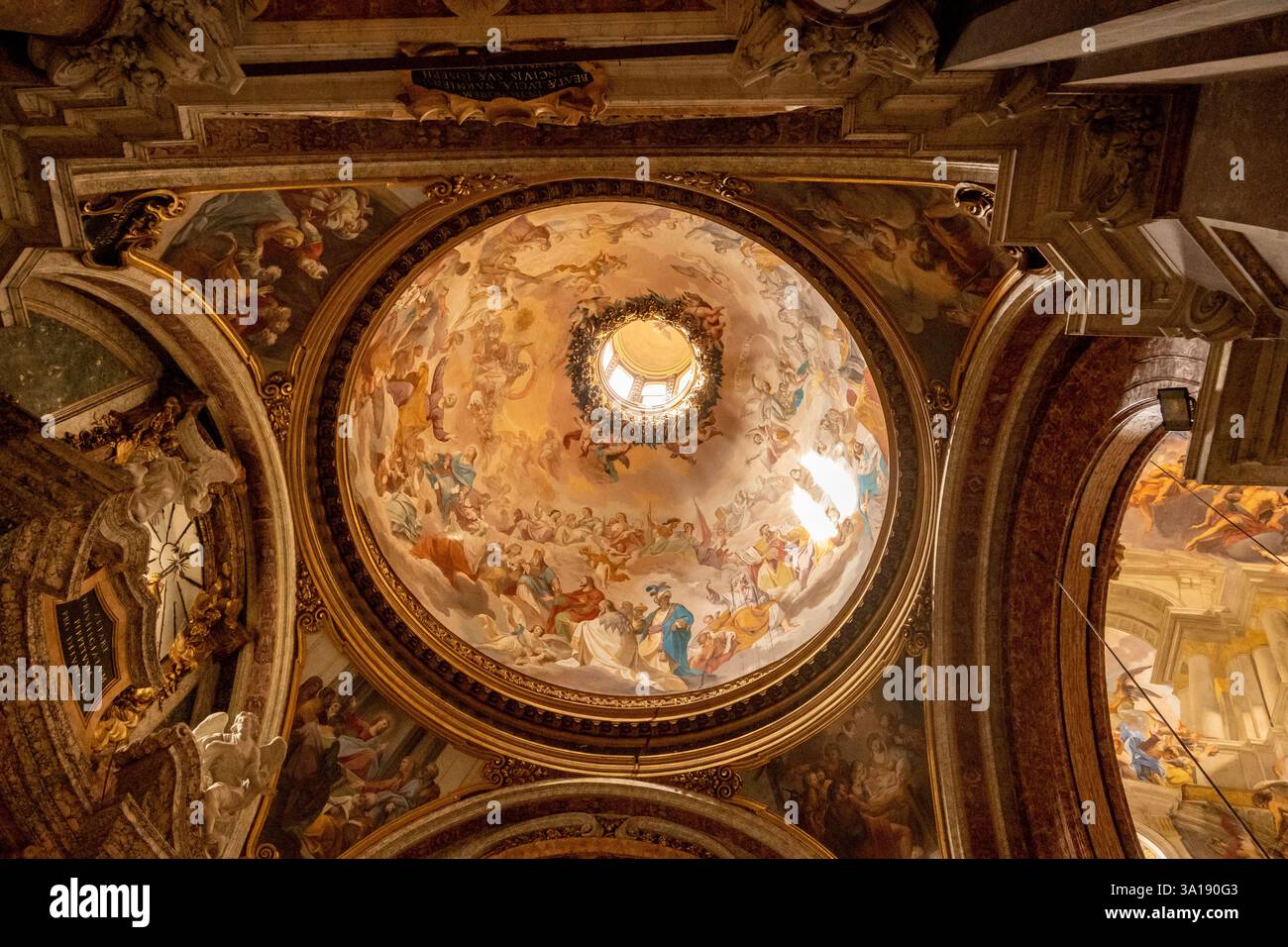 Interior of the Church of Saint Ignatius in Rome Stock Photo - Alamy