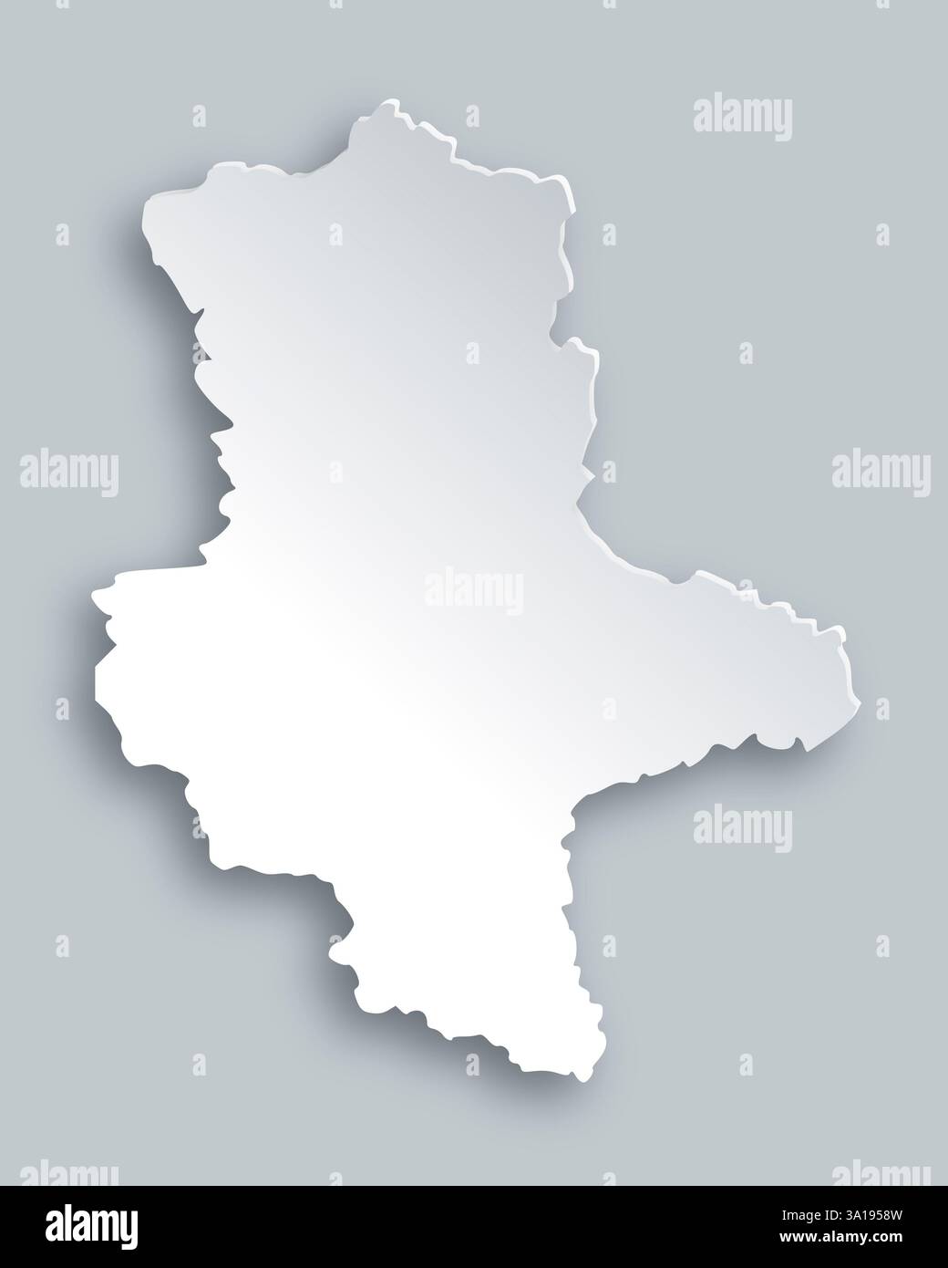 Map of Saxony-Anhalt Stock Photo - Alamy