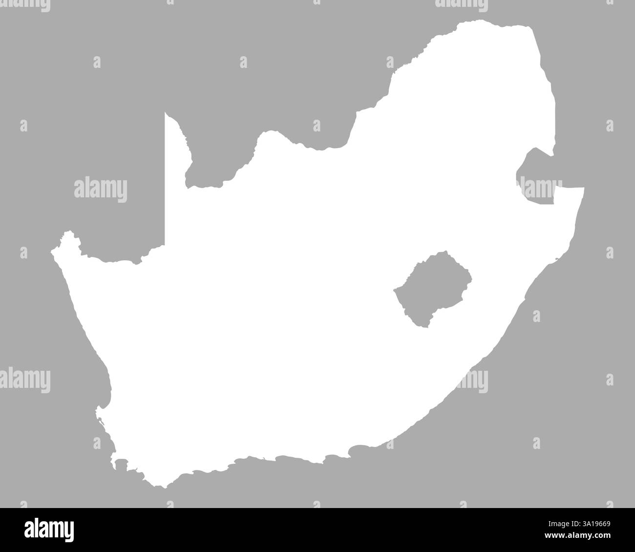 Map of south africa stock photo alamy