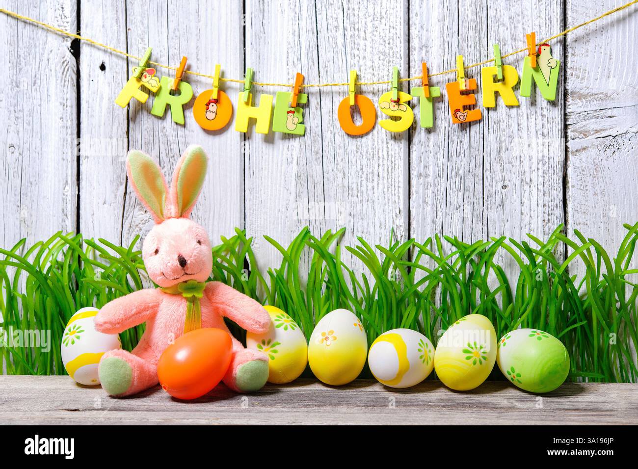 Background for Eater with german text Stock Photo