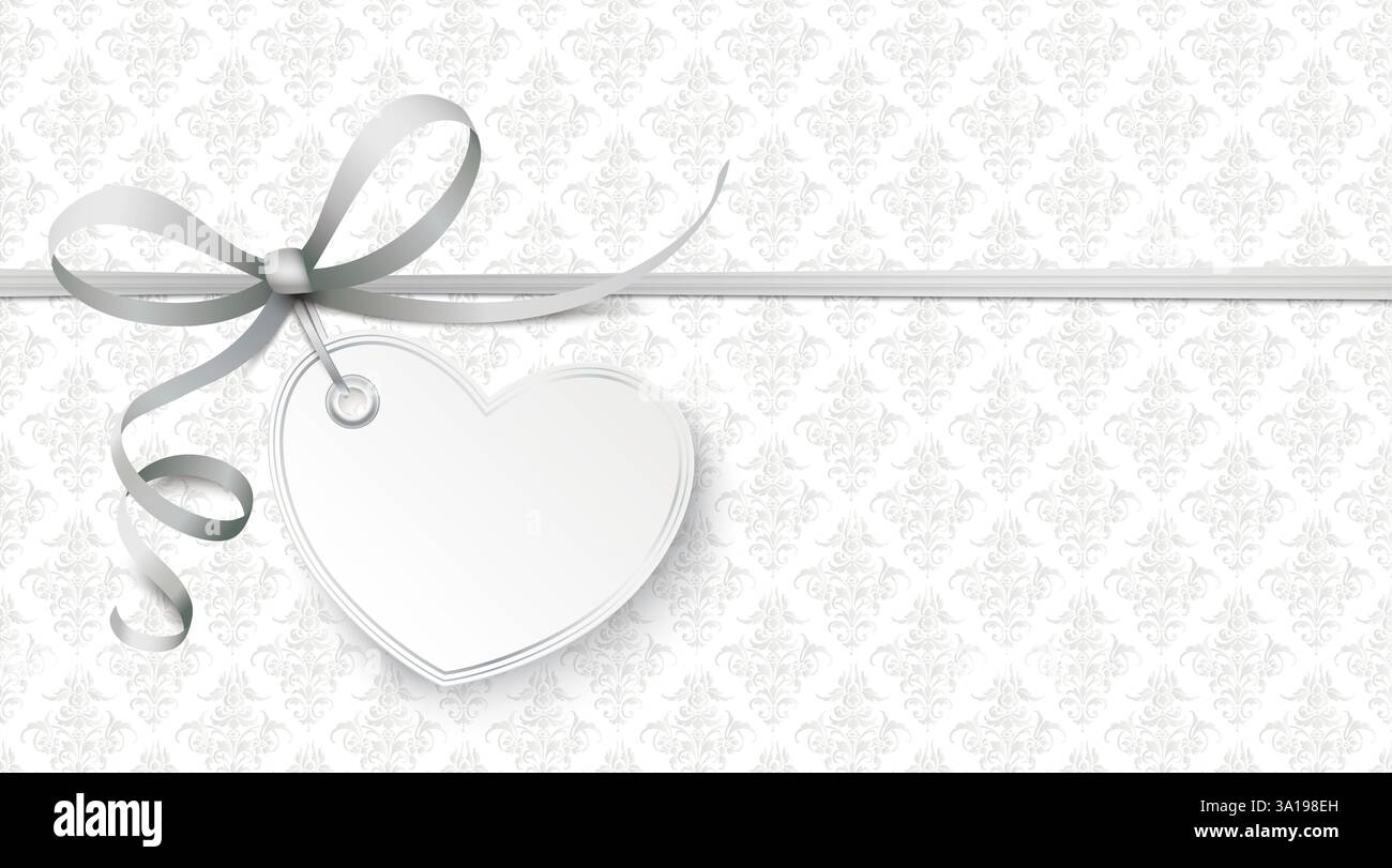 Noble ribbon wallpaper with classic emblem and classic ornaments Stock ...