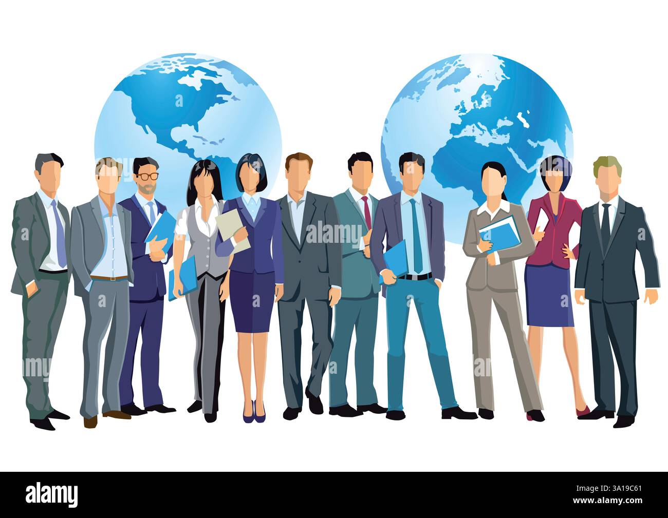 Business worldwide Stock Photo