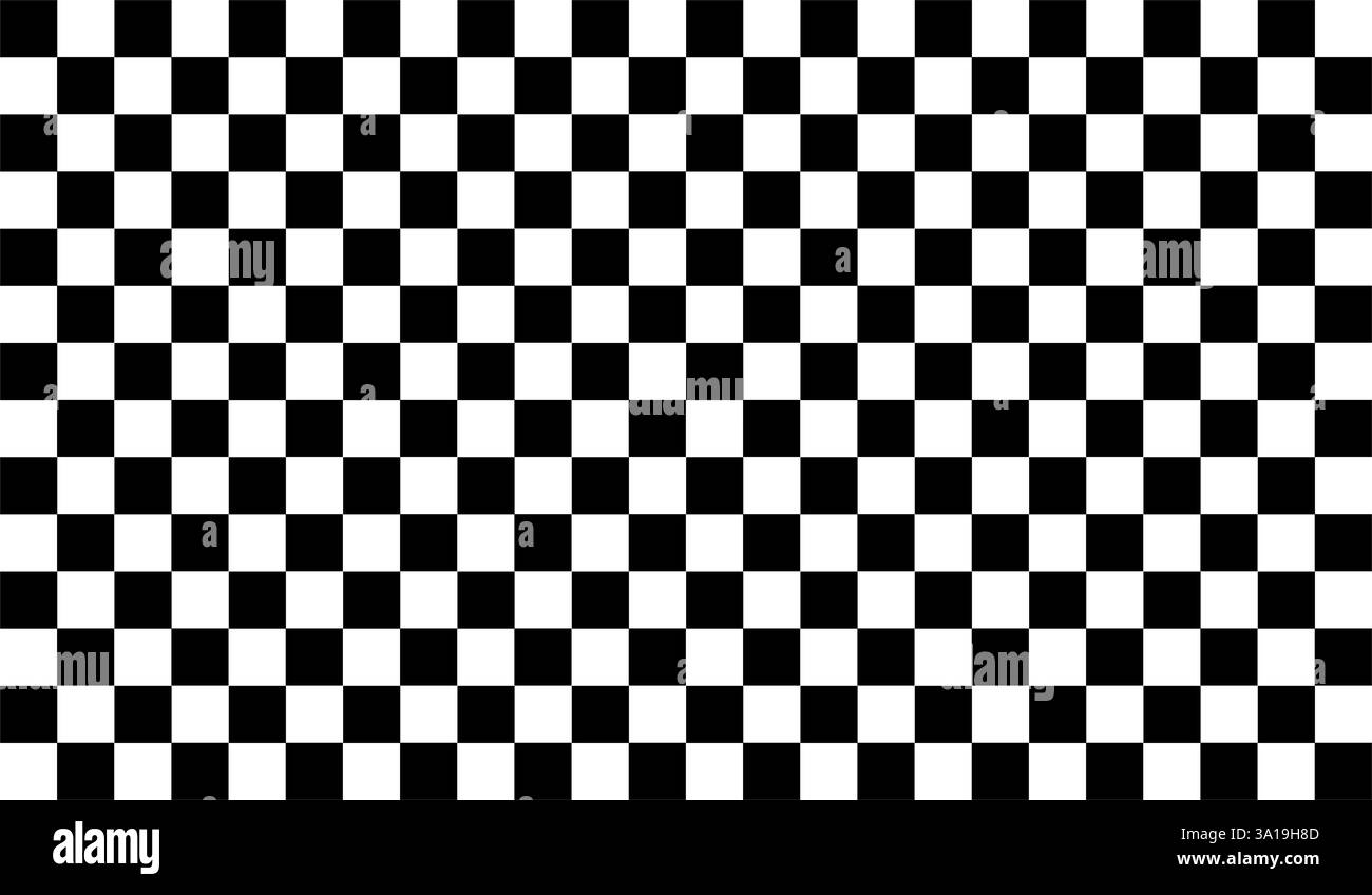 Checkered background in black and white as a seamless texture Stock ...