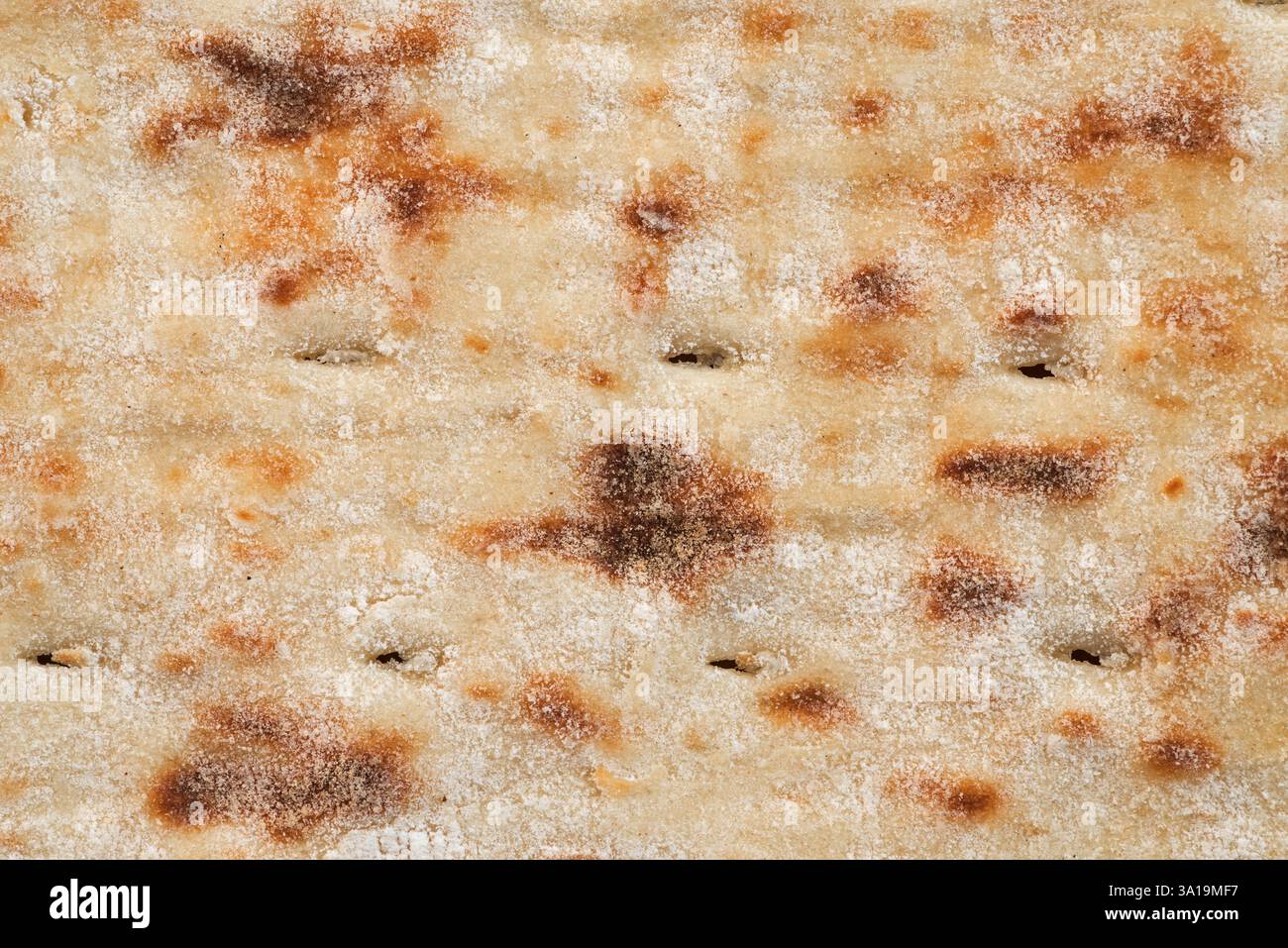 macro image of flatbread bottom background Stock Photo