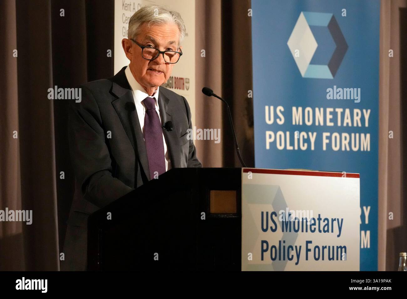 Federal Reserve Chair Jerome Powell addresses the annual U.S. Monetary ...