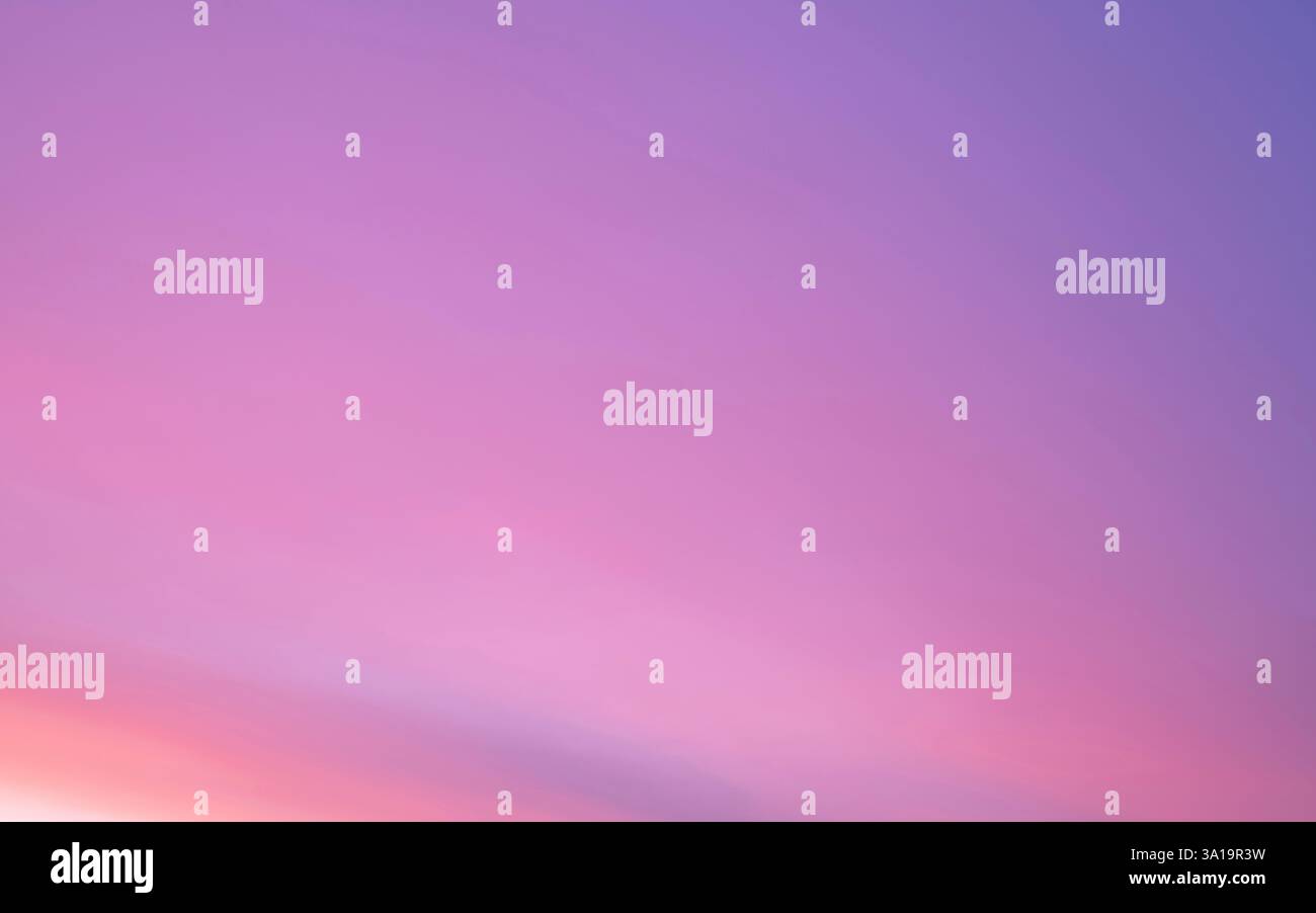Evening sky with pastel-colored clouds Stock Photo