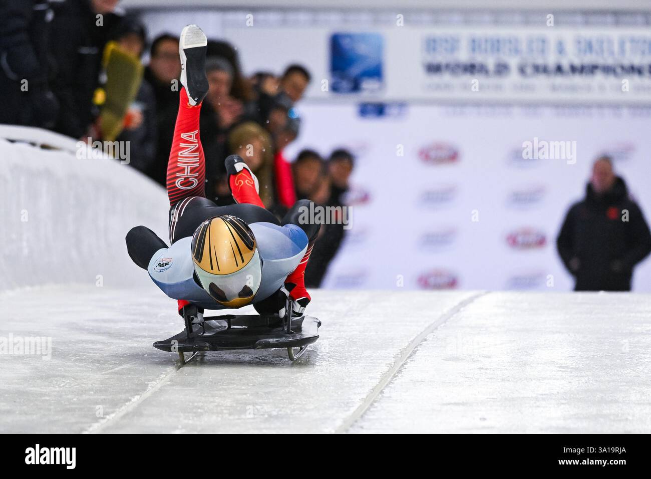 LAKE PLACID, NY, UNITED STATES - MARCH 07: Wenhao Chen (CHN) competes ...