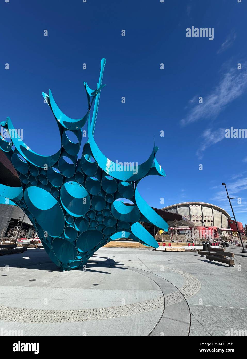 Calgary sport center in Alberta, Calgary - Smartphone Captured Stock Image